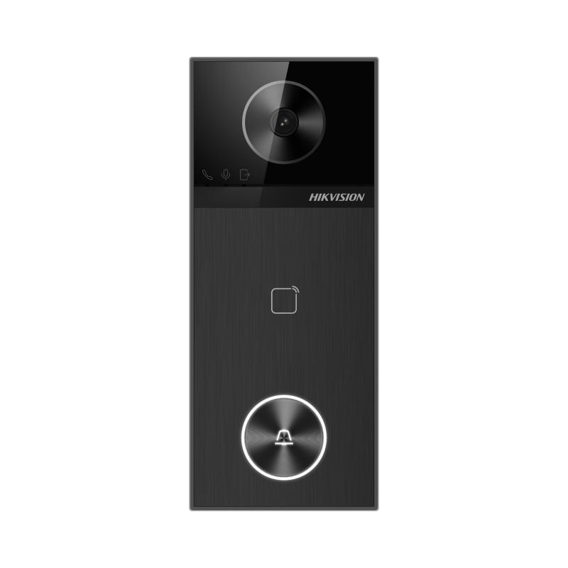 IP вызывная панель HIKVISION DS-KV6114-WBE14MP,WiFi,Mifare,PoE,2 реле для замков,IP65