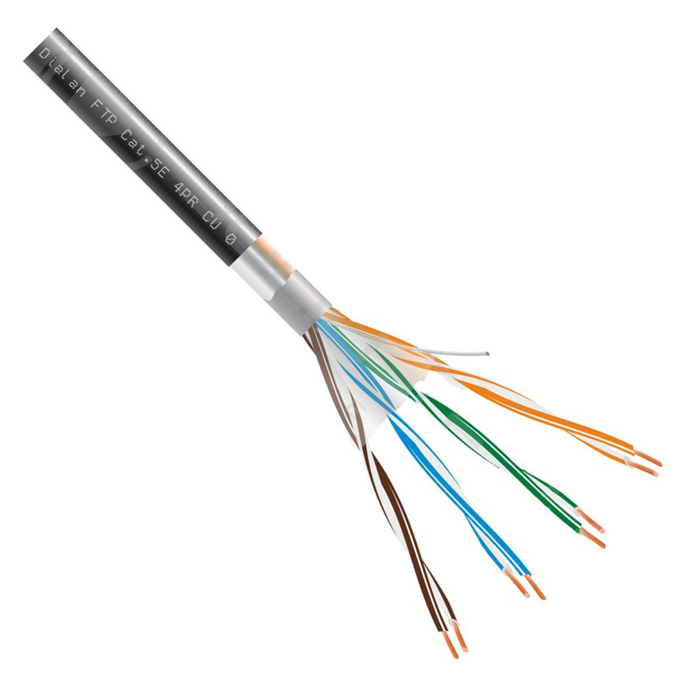 RJ- 45 Cable UTP-5e (8-жильный,медный,уличный) АндижанКабель КСВПП-5е 0,44mm (305м)