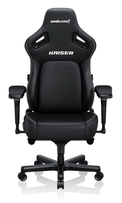Gaming Chair AD12YDDC-XLL-20-B-PV/C AndaSeat Kaiser 4 XL BLACK 5D Armrest 65mm wheels PVC Leather