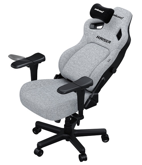 Gaming Chair AD12YDDC-L-20-G-CF AndaSeat Kaiser 4 L GRAY 5D Armrest 65mm wheels PVC Fabric
