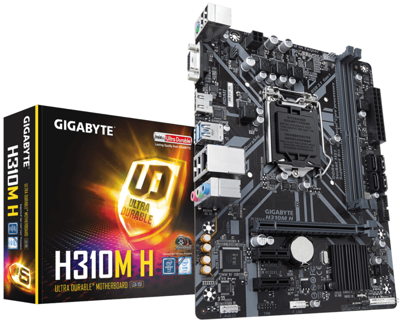 MB LGA1151v2 Gigabyte H310M H,2xDDR4,10xUSB,4xSATAIII,mATX,PCIe16x,2xPCIE,VGA, HDMI