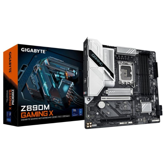 MB LGA1851 GIGABYTE Z890 GAMING X WIFI7,4xDDR5,17xUSB,ATX,M.2,3PCIe16x, HDMI,DP