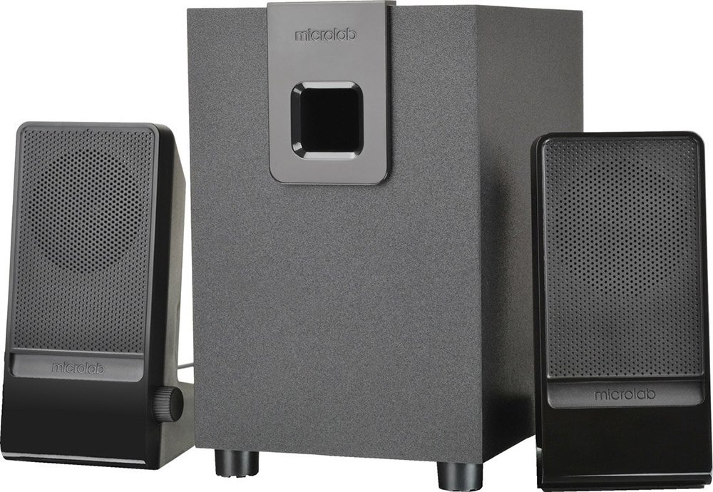 Microlab Subwoofer M-100 MKII 2.1 BLACK 10W (5W+2.5W*2) >45dB