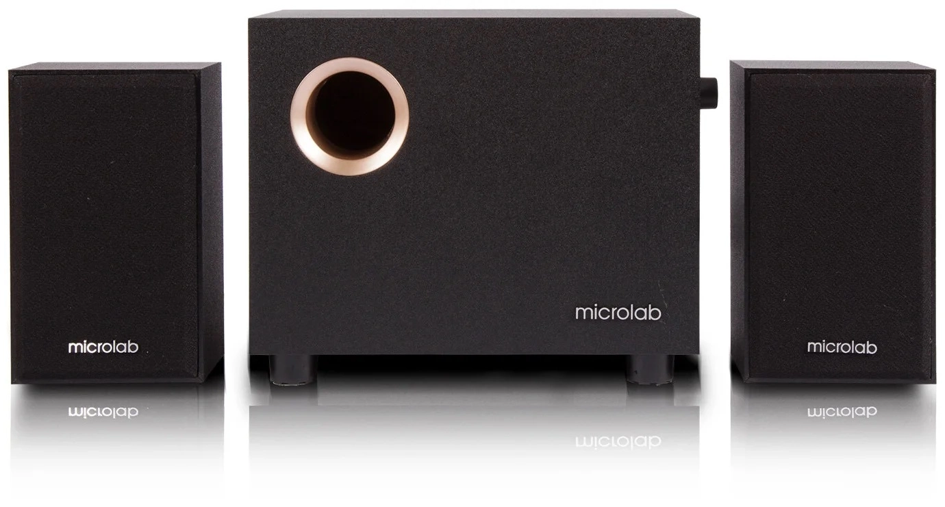 Microlab Subwoofer M-105R 2.1 10W (5W+2.5W*2) FM,USB,SD,REMOTE BLACK >40dB