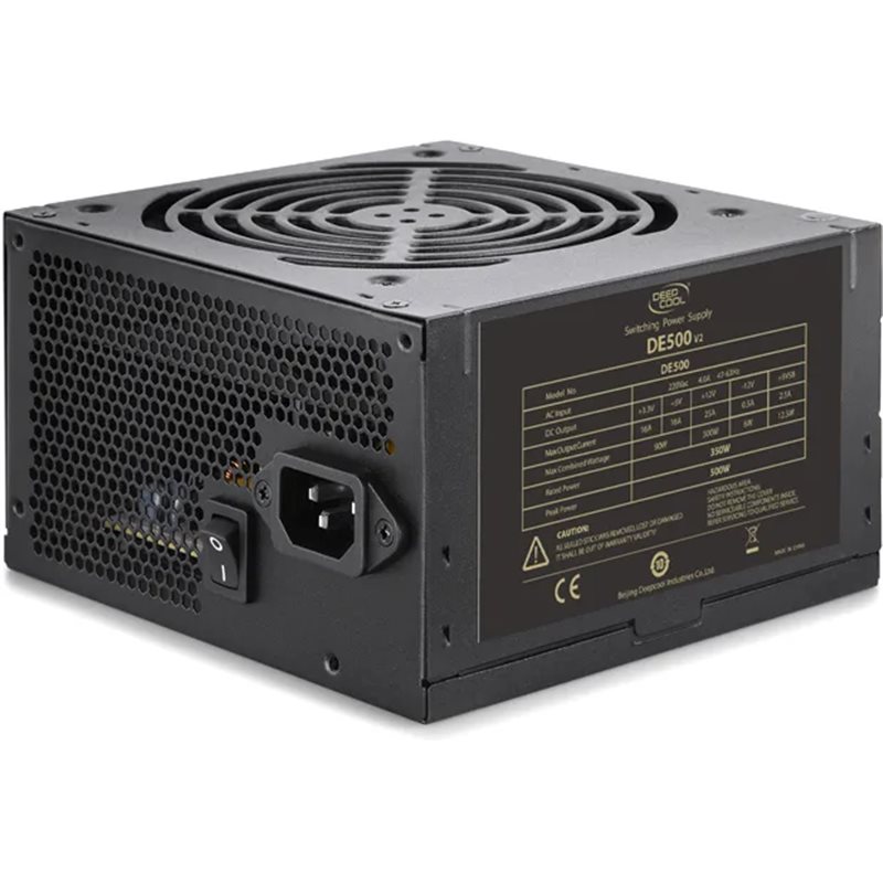 Power Unit DEEPCOOL DE500 V2 500W (350W) 230V 120mm PWM FAN/CB,EAC