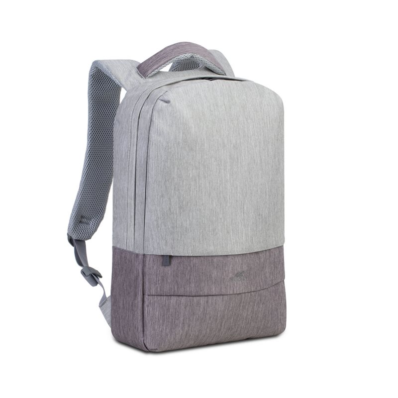 RivaCase 7562 PRATER Anti-Theft Grey/Mocha Brown 15.6" Backpack