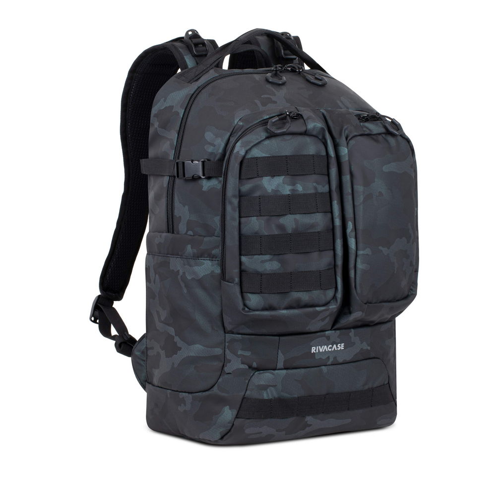 RivaCase 7661 Navy Camo 32L Backpack 17.3"