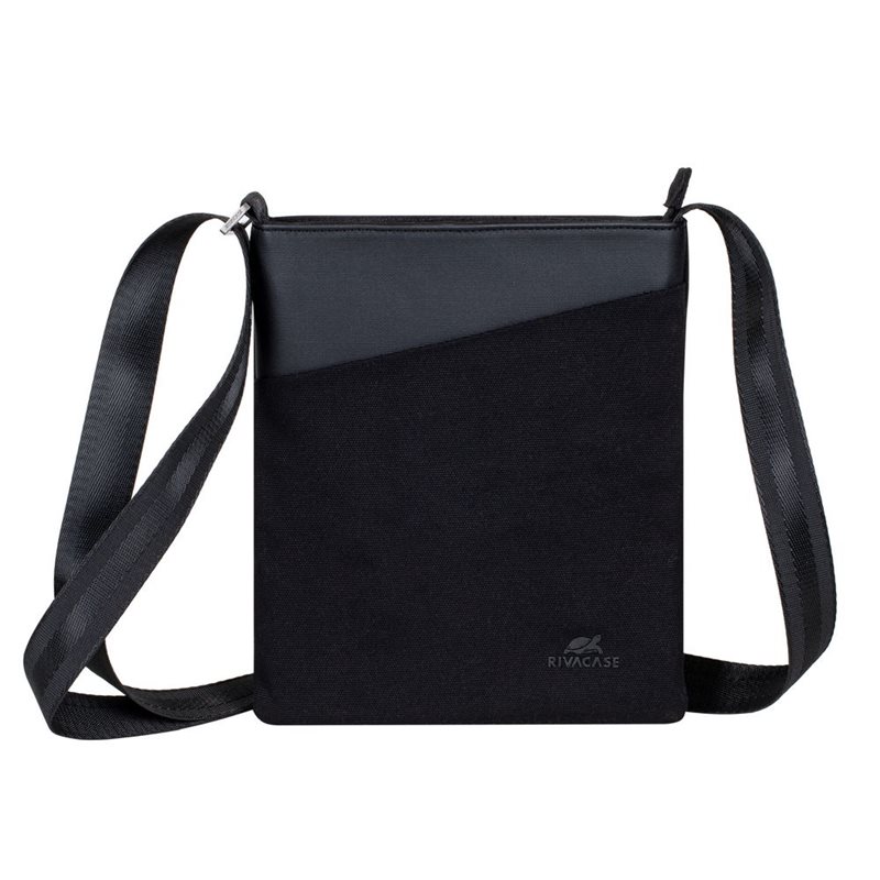 RivaCase 8509 CARDIFF Black Crossbody bag 8"