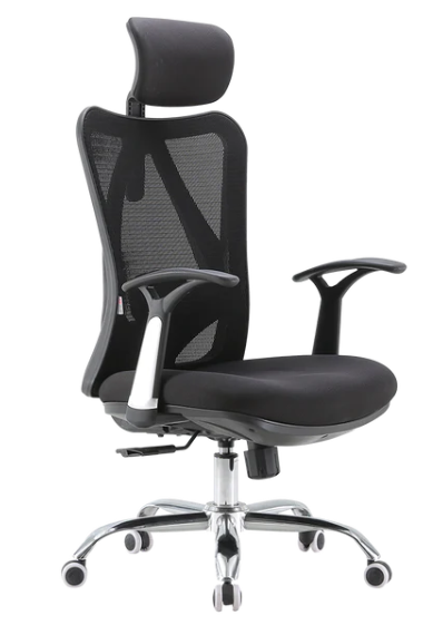 Office Chair SIHOO M16-201 BLACK class 3 TUV gaslift,330mm PP base