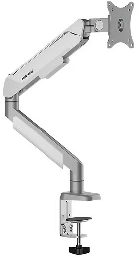 Monitor Arm AD-W-A9-1S-FW AndaSeat 17''-42',max 15Kg, rotation 360°, Tilt Range -75° to 75° SILVER