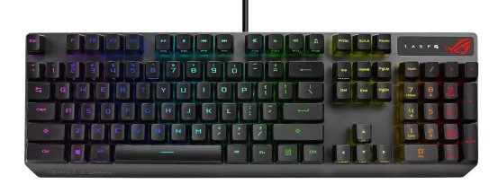 ASUS XA05 ROG STRIX SCOPE RX/RD/RU RGB GAMING MECHANICAL KEYBOARD BACKLIGHT ROG NX RED US/RU