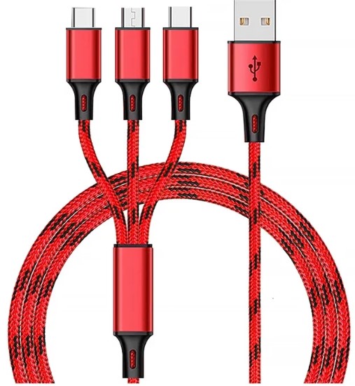 Кабель 3-1 USB 3.0 - Type-C, MicroUSB, Lightning