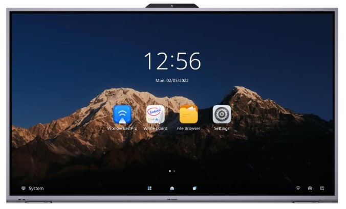 Interactive Flat Panel HIKVISION DS-D5B75RB/HP 75" 3840×2160 Android 14.0 8GB/128GB WebCam 8мп
