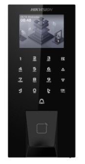 Терминал доступа HIKVISION DS-K1T807MBFWX-QRE1(O-STD) Mifare,отпечаток,пароль,bluetooth,QR,WIFI,PoE