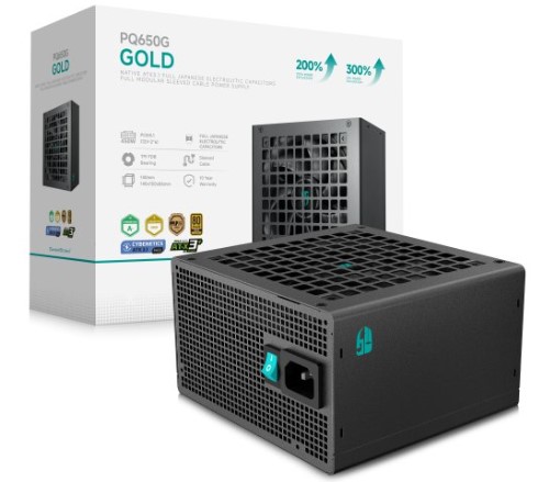 Power Unit DEEPCOOL PQ650G 650W 80 PLUS GOLD certified 100-240V/ATX12V 2.3 & SSI EPS 12V