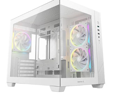 DEEPCOOL MATX CG330 3F WH WHITE w/o PSU USB3.0×2 Front + 3×120mm ARGB FANS