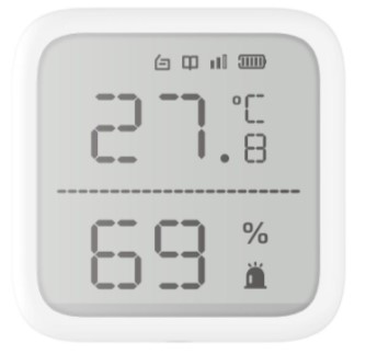 HIKVISION AX PRO 868MHz DS-PDTPH-E-WE(O-STD) WHITE датчик температуры и влажности беспроводной