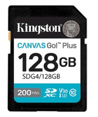Secure Digital SDXC CL10 128GB KINGSTON Canvas Go Plus G4 200R U3 V30