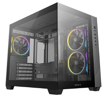 DEEPCOOL MATX CG330 3F w/o PSU USB3.0×2 Front + 3×120mm ARGB FANS