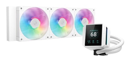 DEEPCOOL MYSTIQUE 360 WH WHITE 120*3 PWM FAN 2.8” 640x480 TFT LCD ARGB PUMP LGA20xx/1700/1200/115*