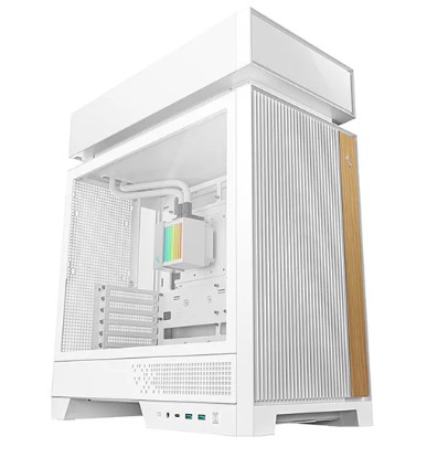 DEEPCOOL ATX CL6600 WH WHITE w/o PSU 2*USB 3.0 + 2xARGB 120mm fan + 360mm Liquid Cooler
