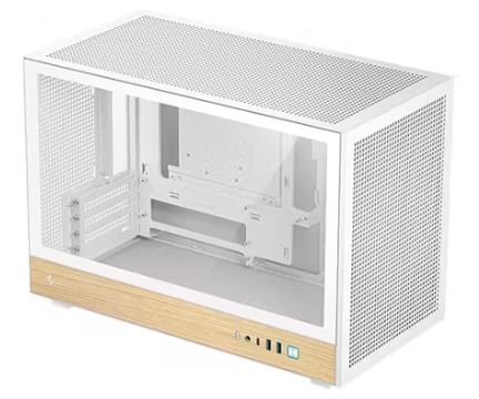 DEEPCOOL MATX CH260 WH WHITE WOOD w/o PSU USB 3.0 Front Type-C, Mesh panel