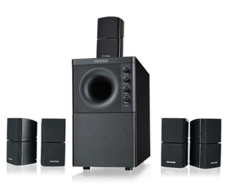 Microlab Subwoofer X3BT 5.1 BLACK 166W(24W*5+46W), Bluetooth 5.0