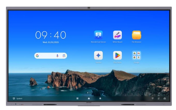 Interactive Flat Panel HIKVISION DS-D5A86RB/B3 86" 3840×2160 Android 14.0 8GB/128GB WebCam 8мп