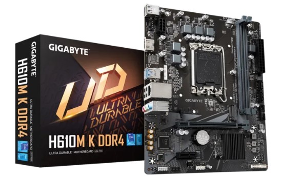 MB LGA1700 GIGABYTE H610M K,2xDDR5,6xUSB,2xSATAIII,mATX,M.2,PCIe16x, PCIe1x,HDMI,DP
