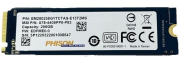 SSD PHISON EM280256 256GB M.2 2280 PCIe NVME Gen3x4