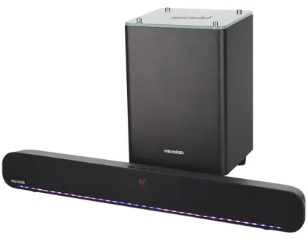 Microlab Soundbar+Subwoofer Rockbar500 60W RMS (15W* 2+30W) 7-color LED Bluetooth 5.3, USB