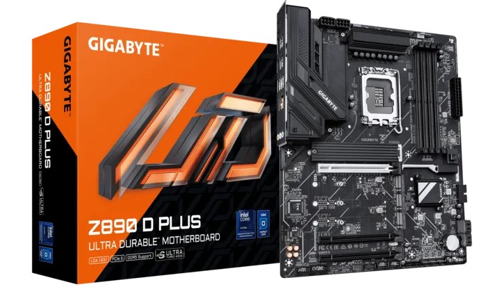 MB LGA1851 GIGABYTE Z890 D PLUS,4xDDR5,14xUSB,ATX,4xM.2,4xSATA,3PCIe16x,DP,Type-C