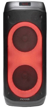 Microlab Party Speaker PT802 50W RGB LED, Bluetooth,4400mAH, 3.5mm Line in, USB, Remote