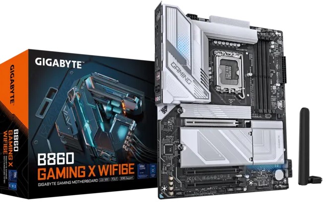 MB LGA1851 GIGABYTE B860 GAMING X WIFI6E,4xDDR5,14xUSB,ATX,2xM.2, 4xSATA, 3PCIe16x, HDMI,DP,WiFi