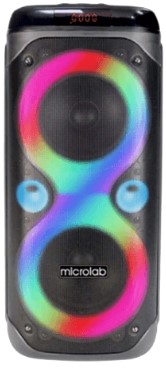 Microlab Party Speaker PT800 33W RGB LED, Bluetooth,4500mAH, 3.5mm Line in, USB, Remote