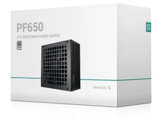 Power Unit DEEPCOOL GS PF650L 650W 80 PLUS certified 200-240V/ATX12V 2.31 & SSI EPS 12V Black flat