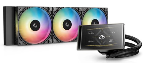 DEEPCOOL LT360 VISION ARGB 120*3 FAN 4.5" LCD HD LGA20xx/1700/1200/115*/AMD