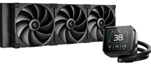 DEEPCOOL SPARTACUS 420 ARGB 140*3 PWM BLACK FAN 3.4” 480x480 TFT LCD PUMP LGA20xx/1700/1200/115*
