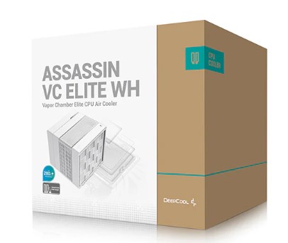 CPU cooler DEEPCOOL ASSASSIN VC ELITE WH LGA1851/1700/1200/115*/AM/FM(140+140)x25mm,500~1800rpm 7 HP