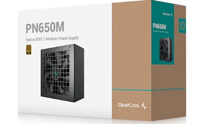 Power Unit DEEPCOOL PN650M 650W 80 PLUS GOLD certified 100-240V/ATX12V 3.1 & SSI EPS 12V Black flat
