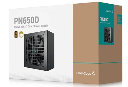 Power Unit DEEPCOOL PN650D 650W 80 PLUS GOLD certified 100-240V/ATX12V 3.1 & SSI EPS 12V Black flat