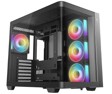 DEEPCOOL ATX CG530U 4F w/o PSU USB3.0×2、USB2.0×1 Front, Type-С, 120mm*4 ARGB fans