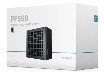 Power Unit DEEPCOOL GS PF550L 550W 80 PLUS certified 200-240V/ATX12V 2.31 & SSI EPS 12V Black flat