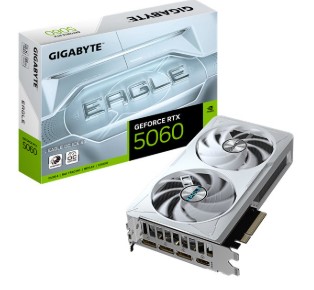 GEFORCE RTX5060 OC 8GB GDDR7 128bit 2550Mhz 3xDP HDMI GIGABYTE GV-N5060EAGLEOC ICE-8GD
