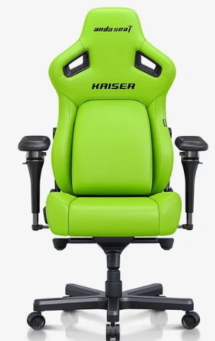 Gaming Chair AD12YDDC-L-20-C-PV/C AndaSeat Kaiser 4 L GREEN 5D Armrest 65mm wheels PVC Leather