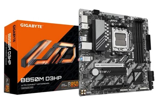 MB AM5 GIGABYTE B850M D3HP,4xDDR5,14xUSB,USB 3.2 mATX,2xM.2,PCIe16x, PCIe4x 2xDP HDMI