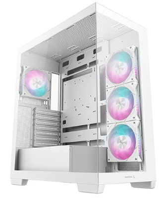 DEEPCOOL ATX CG580 4F V2 WH WHITE w/o PSU USB3.0×2 Front , Type-C + 120mm*3 fans