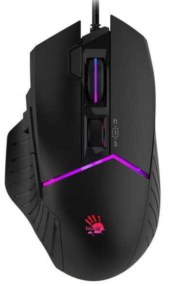 A4TECH BLOODY W95 ULTRA GAMING MOUSE 20000CPI STONE BLACK RGB EXTRA FIRE ACTIVE USB