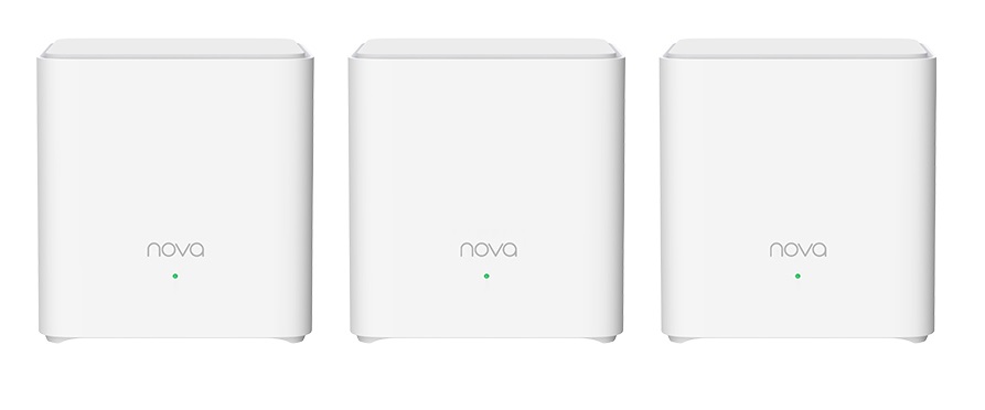 Wireless Mesh Wi-Fi System Tenda EX3(2-pack) AX1500 1201Mbps on 5GHz,300Mbps on 2.4GHz 200м2