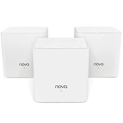 Wireless Mesh Wi-Fi System Tenda NOVA MW3(3-pack) AC1200M 867Mbps on 5GHz,300Mbps on 2.4GHz 300м2
